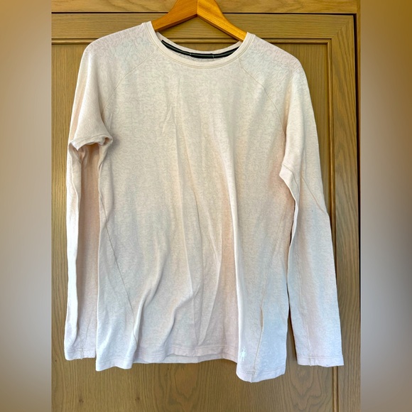 Women's Smartwool Natural Lace Long Sleeve Tee Merino Wool Pullover / Large - Picture 1 of 11